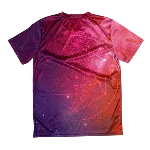 EVO Collective Octopus Galaxy Graphic Tee Cosmic Psychedelic Shirt Small Men's - Picture 2 of 4